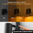 Black Swivel Cylinder Plug-In Dimmable Night Light Amber 2000K