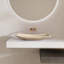 Lavabo de salle de bain 26 "en pierre de style travertin jaune