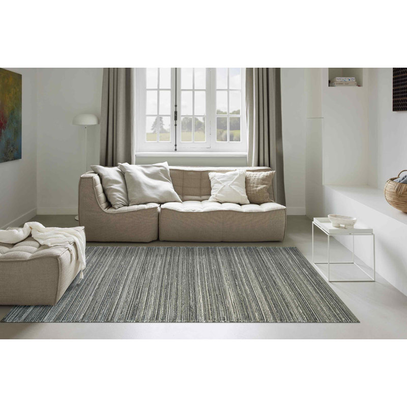 Kiska Striped Wool Hand Woven 160cm X 230cm Area Rug