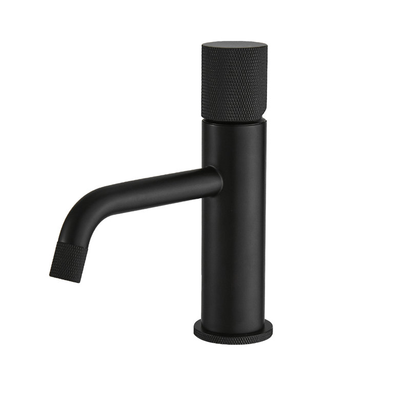 Topcraft Single Handle Single Hole Modern Bathroom Sink Faucet, Matte Black