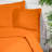 Elegant Orange King Quilt Cover, 94.5 x 86.6 inches | 100% Cotton Ranforce, 155 Thread Count | Button Closure, Machine Washable at 86°F | Soft, Durable, Perfect for Cozy Bedrooms & Stylish Decor-112892677-112892672