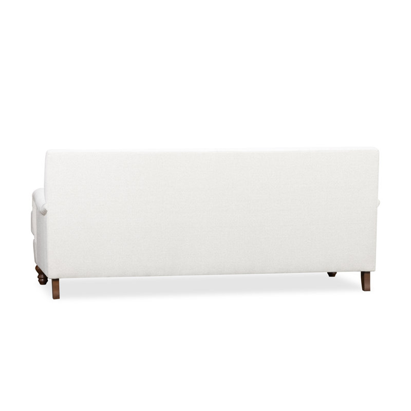 Walters Tight Back Sofa, Macarena Light Gray Canvas