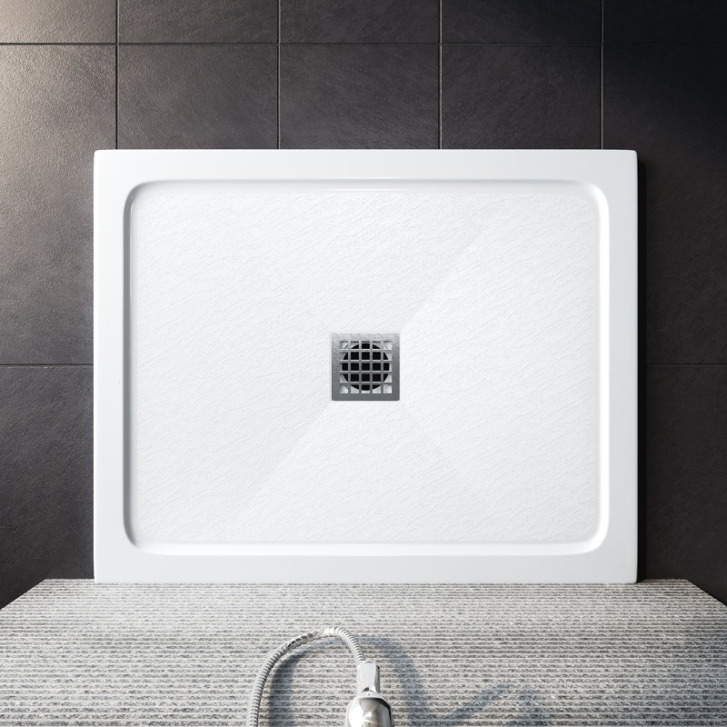 Caleigha W D Shower Tray, 4cm H x 100cm W x 80cm D
