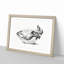 Skull of a Cow by Jean Bernard - Picture Frame Drawing Print-55619190-55619189