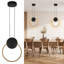Luminaire suspendu noir à 1 lumière Donterius