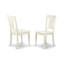 Ensemble de table de cuisine 3 pièces pour petits espaces comprenant une table de salle à manger ronde avec piédestal et 2 chaises, blanc lin-732985889-732985892-732985893