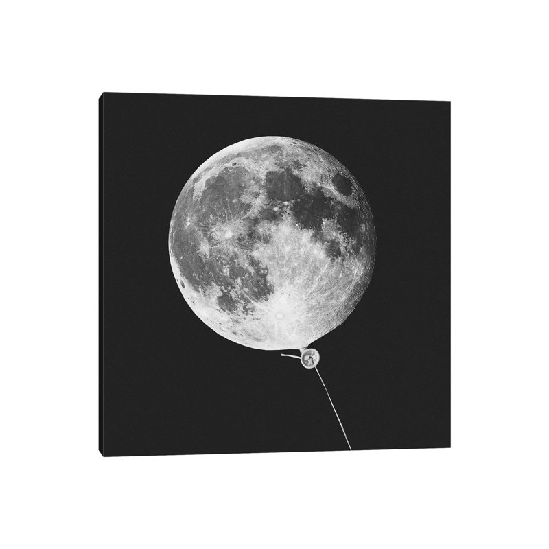 Moonballoon by Jonas Loose - Gallery-Wrapped Canvas Giclée on Canvas, Canvas, 45.72 cm H x 45.72 cm W x 1.91 cm D