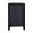 Dwaine Wood 3 Drawer Nightstand, 22"W, Black-1616700258