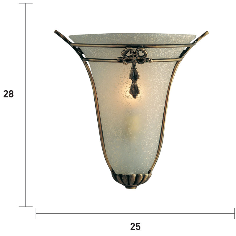 Sande Mild Steel Flush Mounted Sconce