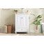 Meuble-lavabo 24 po avec lavabo en céramique, armoire de rangement avec portes à fermeture douce, armoire de salle de bain avec tiroir et séparateurs de tiroir-129669775