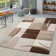 Rectangle Ciji Geometric Machine Woven Polypropylene Area Rug in Brown