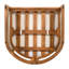 Chaises d'appoint durables en bois d'acacia, conception de baignoire élégante, oasis extérieure moderne