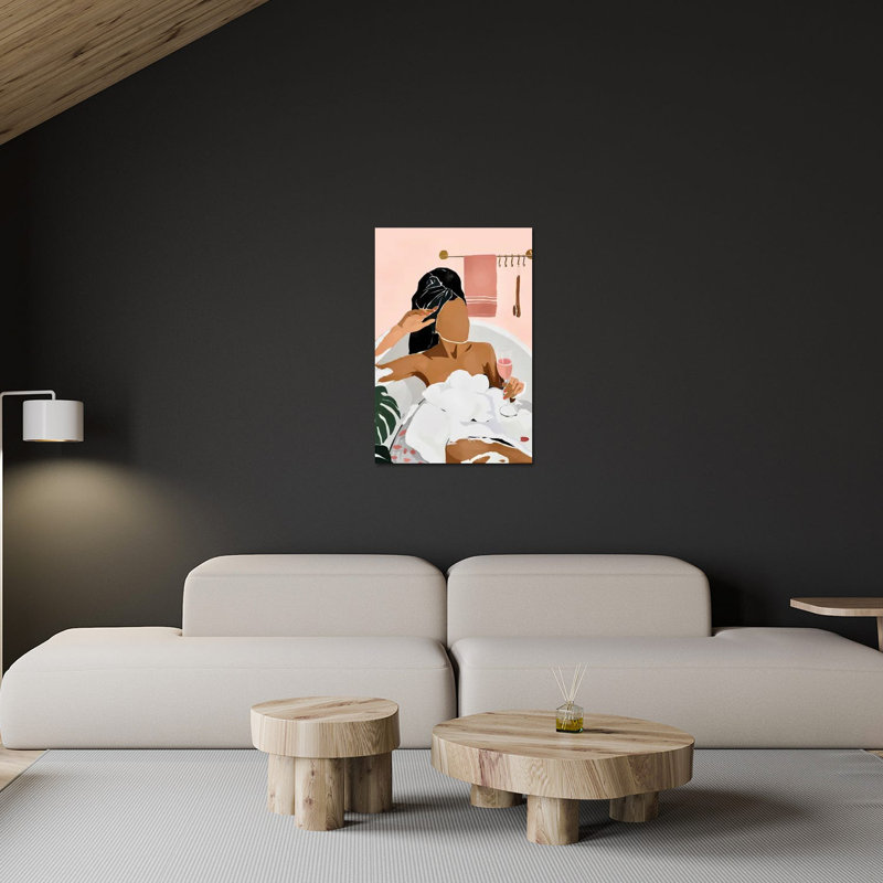 Détendez-vous, impression sur verre acrylique, H 24 po x l 16 po x P 0,25 po