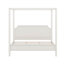 Modern Wooden Canopy Bed Frame With Headboard, 4-Post Platform Bed With Solid Wood Slats Support-131100501-131100504