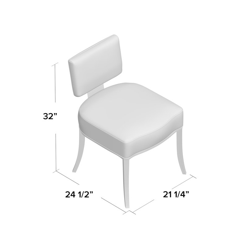 Reserved Seating Upholstered Dining Chair, Light Yellow, Bronze/Gold