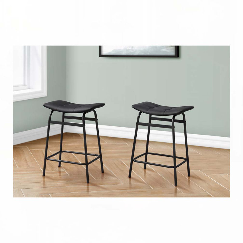 Barstool, Counter Height, Set Of 2,