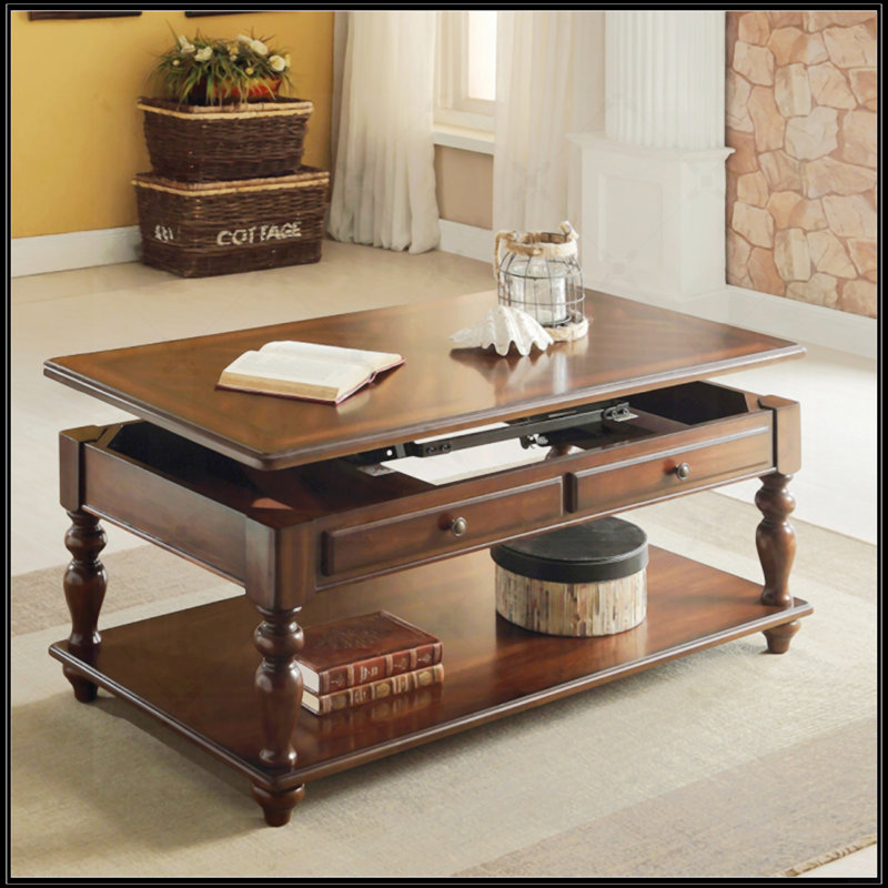 Walnut Finish Coffee Table