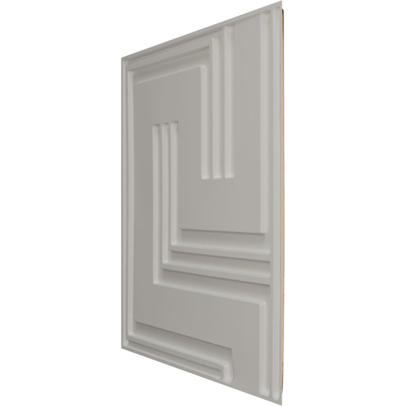 Panneau mural décoratif 3D géométrique EnduraWall l 19 5/8 po x H 19 5/8 po, doré métallique vieilli universel (couvre 2,67 pieds carrés)