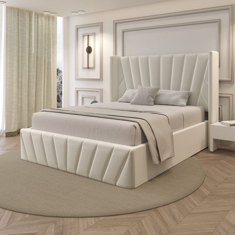 Dierra Upholstered Storage Bed with Hydraulic Lift