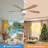 TurboBreeze 45'' - 5 Blade Modern Ceiling Fan with Dimmable Light Kit and Remote Control-122950094-122950092