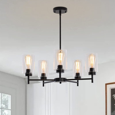 5 - Light Dimmable Kitchen Island Chandelier