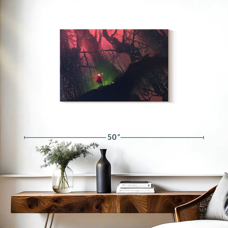 Kelan Wizard In Enchanted Forest, 20" H x 30" W