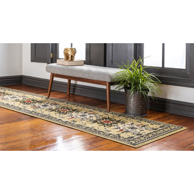 Tapis crème / vert Eesi