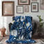 Blue Blooms - 1 pièce Sherpa Premium-101983519