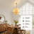 3-Light Natural Woven Tiered Chandelier, Boho Organic Modern Coastal Casual Style For Dining Room, Kitchen Island & Living Space-993724580