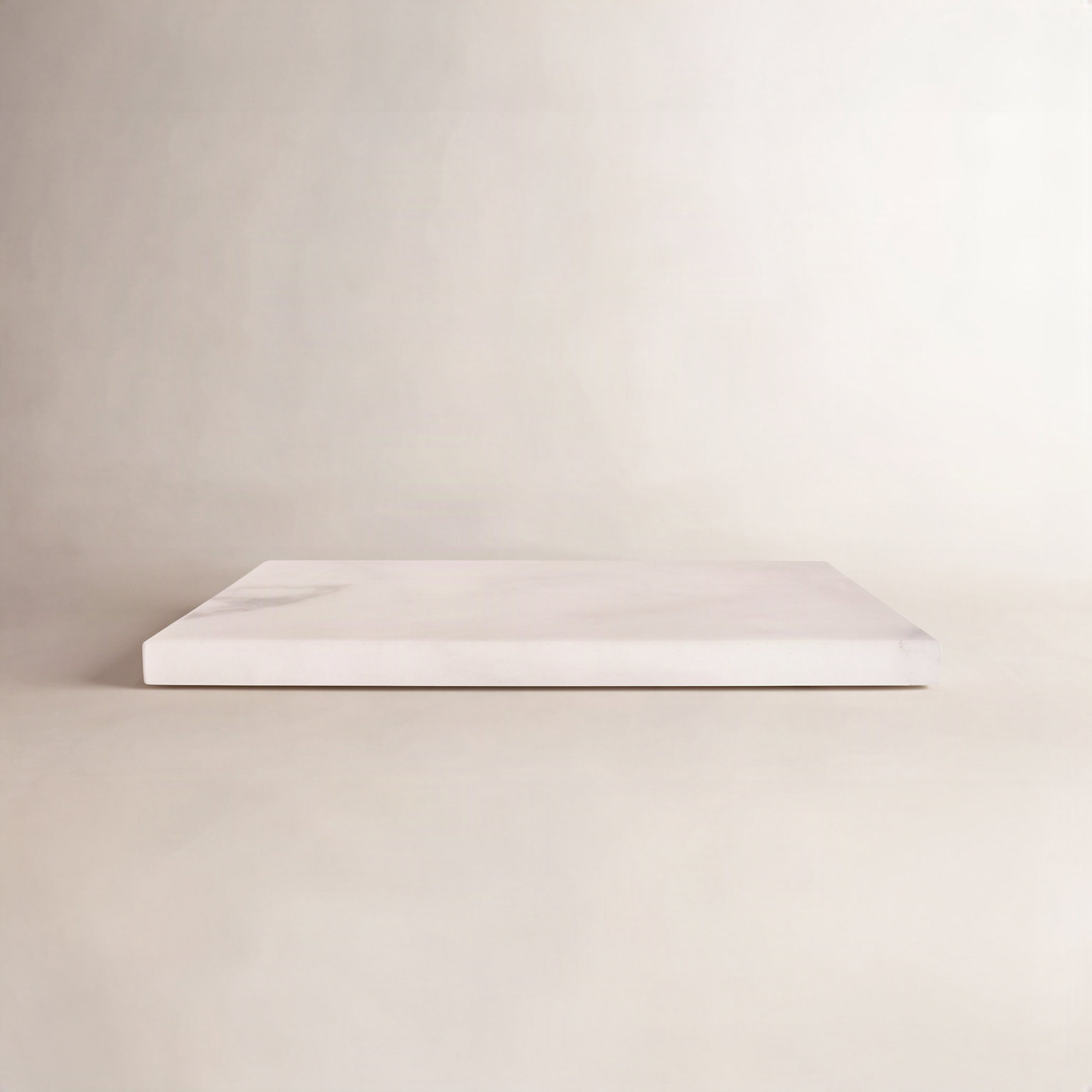 Genuine Marble Decorative Tray, White Matte