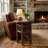 Fireside Lodge Hickory Log Octagon End Table - Cognac-752906626