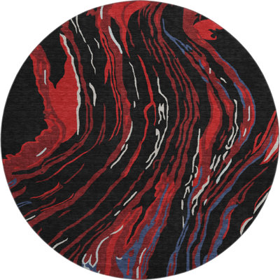 Premium Machine Washable Cortes AMF1037 Swirls Rug