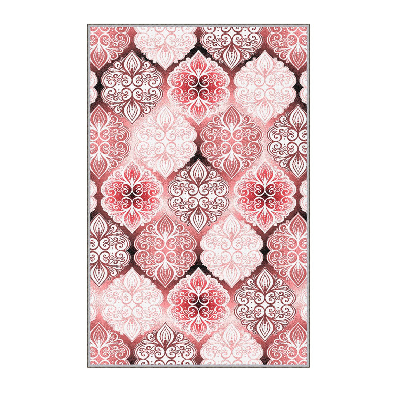Premium Hall Carpet, 2.6 x 9.8 ft, 100% Polyester, 0.3 in Pile Height | Antibacterial, Non-Slip PVC Felt Dot Underside | Machine Washable, 3D Digital Printing | Durable & Stylish for Home Décor