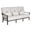 Coco Cushioned Sofa w/Three Accent Pillows