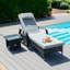 Schneider Rattan Sunlounger Set-27503949