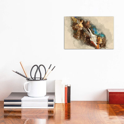 Jimi's Electric Guitar - Wrapped Canvas Print