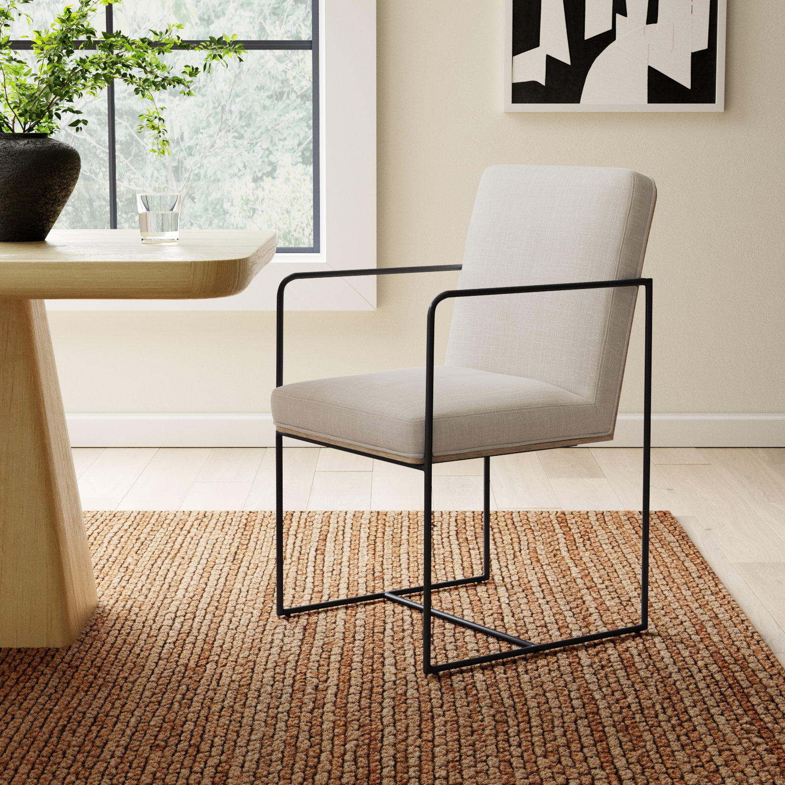 Sidney Linen Dining Armchair