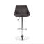 Swivel Upholstered Adjustable Height Counter Stool with Metal Frame-1009167625