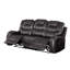 Canapé inclinable en cuir polyuréthane avec console Bodie