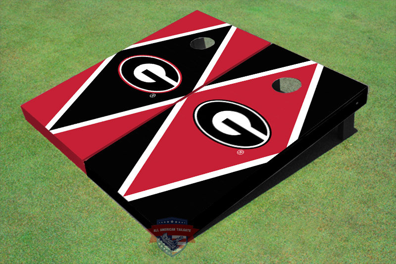 All American Tailgate NCAA Solid Wood Cornhole Set, Alternating