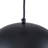 1-Light Black Gold Hanging Dome Pendant