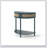 Unique Half Moon Design End Table With Sliding Rattan Door, Elegant Semi-Circle Entryway Console Table With 2 Rattan Storage Cabinets And Bottom Shelf-1266444451