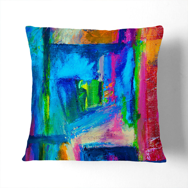 Abstract Square Cushion, Stone, 40 x 40 cm