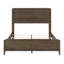 Mobilier de chambre à coucher à panneau durable classique en noyer foncé classique avec très grand lit 1 pièce