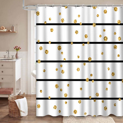 Rideau de douche Polka Dot Lines