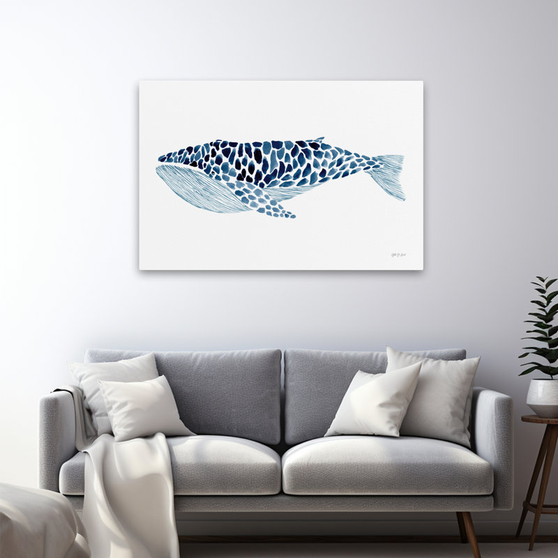 Baleine à bosse nautique et côtière, H 48 po x l 32 po