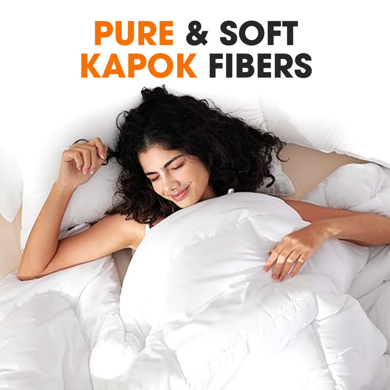 Twin White Down Alternative Cotton Comforter