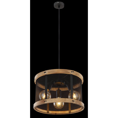 Aidrianna 3 - Light Matte Black Pendant