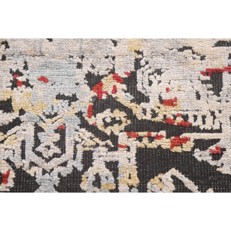 Handmade Wool Abstract Area Rug 6x8