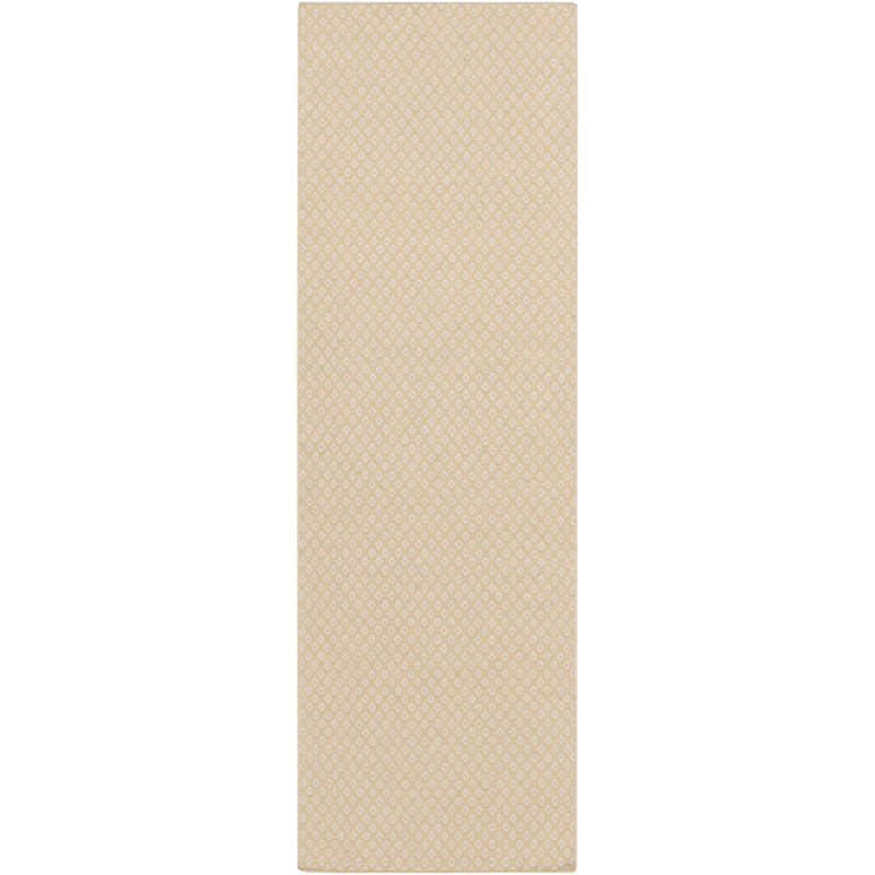 Tapis ivoire / olive en laine tissé à plat à la main Walton, Rectangle 2 pi x 3 pi